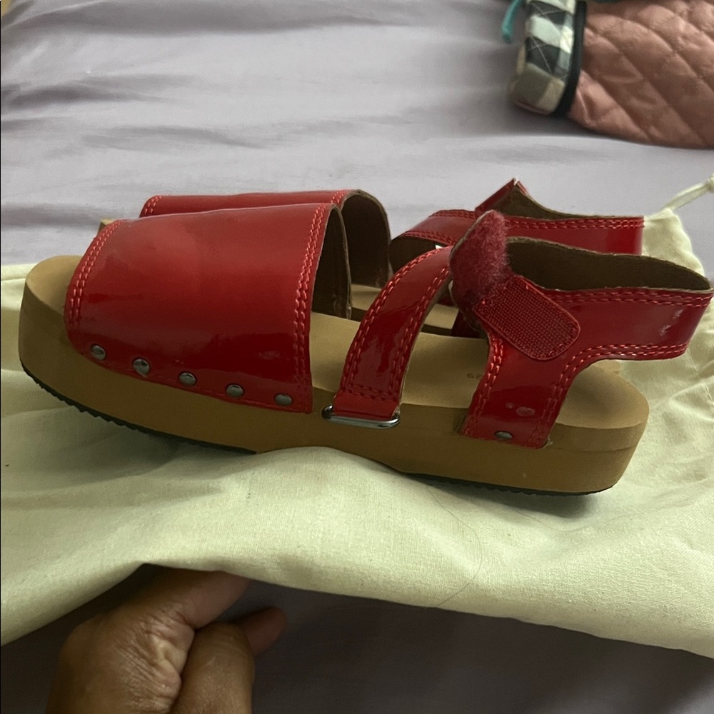 Zara Red Kids Sandals